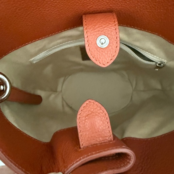 Liffner Belted Bucket Bag in Rust - Picture 4 of 6